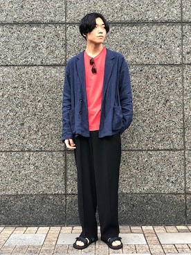 「417 EDIFICE（フォーワンセブンエディフィス）のアイテム（財布/小物）」を使った、MIWAさん（メンズ・181cm）の夏コーディネート