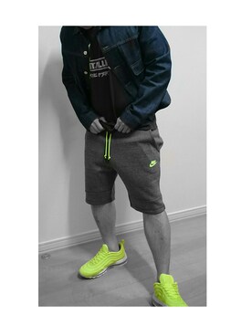 「NIKE（ナイキ）のAir Max 97 cvs（スニーカー、イエロー系）」を使った、Hajime_Fujimotoさん（メンズ）の秋コーディネート