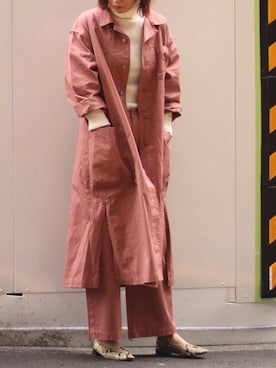 「pants」｜「アイテム（ジャケット/アウター）」を使った、mipakiさん（レディース・170cm）の冬コーディネート