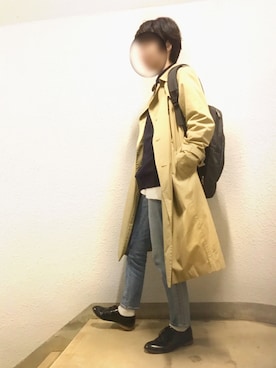 「レイヤードstyle」｜ほーきち時々おかんさん（レディース・163cm）の冬コーディネート