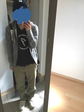 「N.HOOLYWOOD」｜「アイテム（ニットキャップ/ビーニー）」を使った、ぽぽぽさん（メンズ・174cm）の冬コーディネート