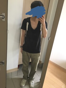 「CONVERSE（コンバース）のCONVERSE コンバース ジャック パーセル / JACK PURCEL（スニーカー）」を使った、ぽぽぽさん（メンズ・174cm）の夏コーディネート