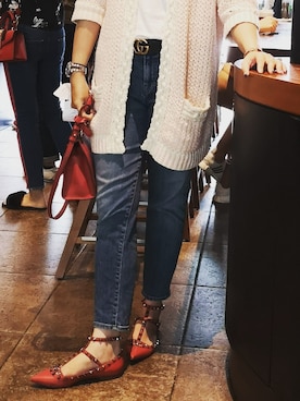 「J BRAND（ジェイブランド）のアイテム（デニムパンツ）」を使った、Winky Moonさん（レディース・168cm）の夏コーディネート