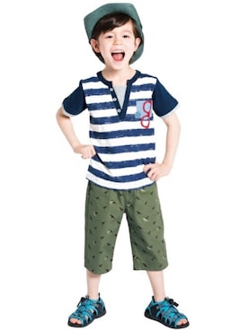 「アイテム（トップス）」を使った、マザウェイズさん（キッズ・120cm）の春コーディネート