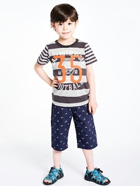 「motherways（マザウェイズ）のアイテム」を使った、マザウェイズさん（キッズ・120cm）の春コーディネート