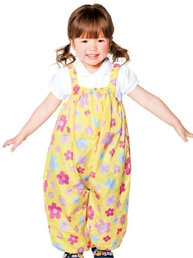 「アイテム（オールインワン・サロペット）」を使った、マザウェイズさん（キッズ・90cm）の春コーディネート