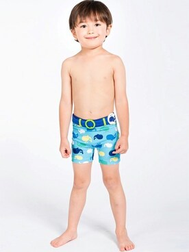 「アイテム（水着）」を使った、マザウェイズさん（キッズ・90cm）の夏コーディネート