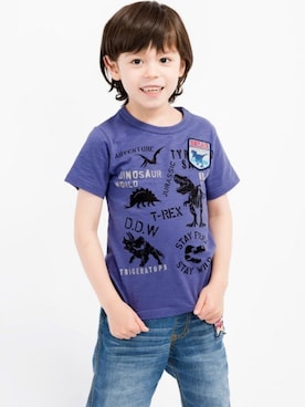 「アイテム（デニムパンツ）」を使った、マザウェイズさん（キッズ・120cm）の夏コーディネート