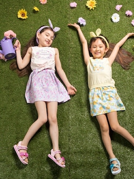 「アイテム（ワンピース/ドレス）」を使った、マザウェイズさん（キッズ・120cm）の夏コーディネート