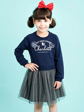 「アイテム（ワンピース/ドレス）」を使った、マザウェイズさん（キッズ・120cm）の秋コーディネート