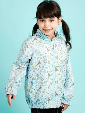 「アイテム（ナイロンジャケット）」を使った、マザウェイズさん（キッズ・120cm）の秋コーディネート