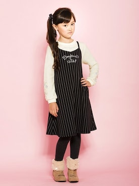 「アイテム（ブーツ）」を使った、マザウェイズさん（キッズ・120cm）の秋コーディネート