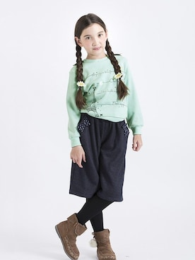 「アイテム（ブーツ）」を使った、マザウェイズさん（キッズ・120cm）の秋コーディネート