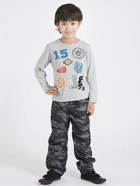 「motherways（マザウェイズ）のアイテム」を使った、マザウェイズさん（キッズ・120cm）の冬コーディネート