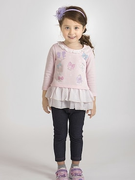 「motherways（マザウェイズ）のアイテム」を使った、マザウェイズさん（キッズ・90cm）の冬コーディネート