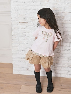 「motherways（マザウェイズ）のアイテム」を使った、マザウェイズさん（キッズ・120cm）の春コーディネート