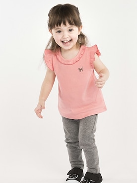 「アイテム（レギンス/スパッツ）」を使った、マザウェイズさん（キッズ・90cm）の春コーディネート