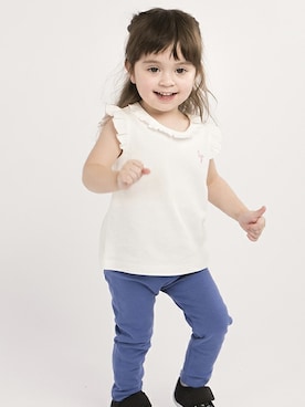 「アイテム（レギンス/スパッツ）」を使った、マザウェイズさん（キッズ・90cm）の春コーディネート