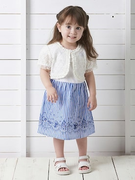 「アイテム（ワンピース/ドレス）」を使った、マザウェイズさん（キッズ・90cm）の春コーディネート