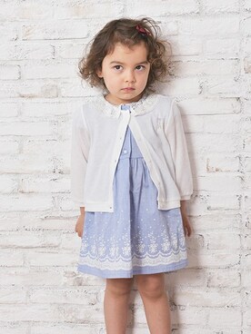 「アイテム（ワンピース/ドレス）」を使った、マザウェイズさん（キッズ・90cm）の春コーディネート