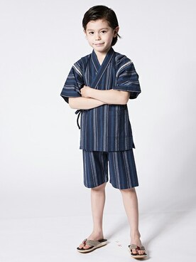 「アイテム（水着/着物・浴衣）」を使った、マザウェイズさん（キッズ・120cm）の夏コーディネート