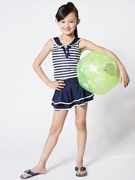 「アイテム（水着/着物・浴衣）」を使った、マザウェイズさん（キッズ・120cm）の夏コーディネート