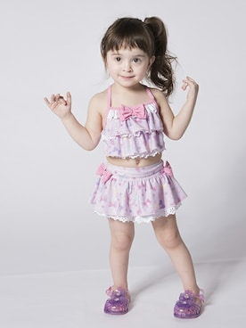 「アイテム（水着）」を使った、マザウェイズさん（キッズ・90cm）の夏コーディネート