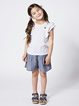 「motherways（マザウェイズ）のアイテム」を使った、マザウェイズさん（キッズ・120cm）の夏コーディネート