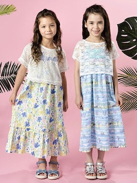 「アイテム（ワンピース/ドレス）」を使った、マザウェイズさん（キッズ・120cm）の夏コーディネート