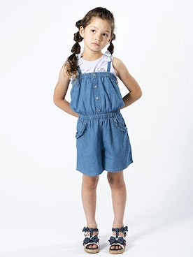 「アイテム（サロペット/オーバーオール）」を使った、マザウェイズさん（キッズ・120cm）の夏コーディネート