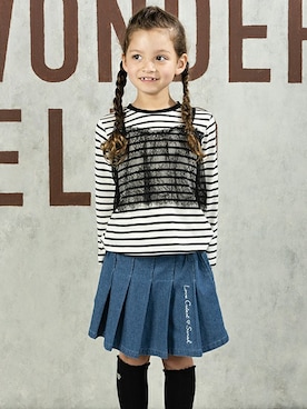 「アイテム（スカート）」を使った、マザウェイズさん（キッズ・120cm）の夏コーディネート