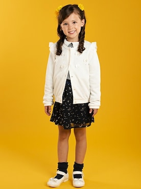 「アイテム（スカート）」を使った、マザウェイズさん（キッズ・120cm）の秋コーディネート