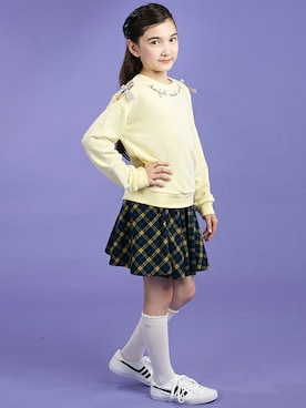 「アイテム（スカート）」を使った、マザウェイズさん（キッズ・120cm）の秋コーディネート