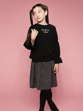 「アイテム（スカート）」を使った、マザウェイズさん（キッズ・120cm）の冬コーディネート