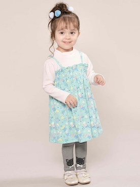 「アイテム（ワンピース）」を使った、マザウェイズさん（キッズ・90cm）の冬コーディネート