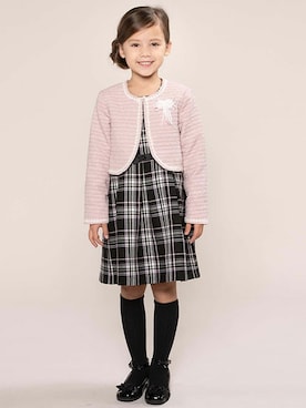 「アイテム（ワンピース）」を使った、マザウェイズさん（キッズ・120cm）の冬コーディネート