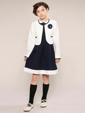 「アイテム（ワンピース/ドレス）」を使った、マザウェイズさん（キッズ・120cm）の冬コーディネート