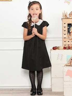 「アイテム（ワンピース/ドレス）」を使った、マザウェイズさん（キッズ・120cm）の冬コーディネート