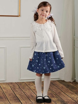 「アイテム（スカート）」を使った、マザウェイズさん（キッズ・120cm）の冬コーディネート