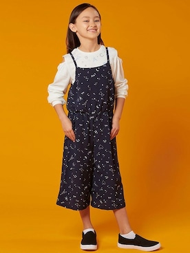 「アイテム（サロペット/オーバーオール）」を使った、マザウェイズさん（キッズ・120cm）の春コーディネート