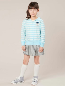 「アイテム（パーカー）」を使った、マザウェイズさん（キッズ・120cm）の春コーディネート