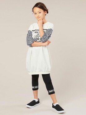 「アイテム（レッグウェア）」を使った、マザウェイズさん（キッズ・120cm）の春コーディネート