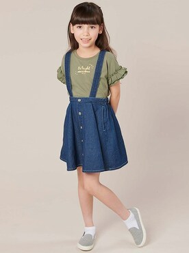 「アイテム（スカート）」を使った、マザウェイズさん（キッズ・120cm）の春コーディネート