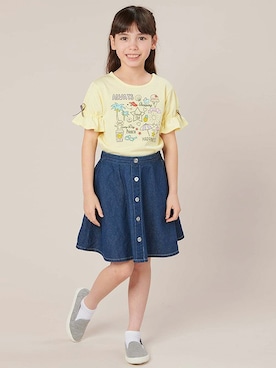 「アイテム（スカート）」を使った、マザウェイズさん（キッズ・120cm）の春コーディネート