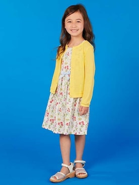 「アイテム（カーディガン/ボレロ）」を使った、マザウェイズさん（キッズ・120cm）の春コーディネート