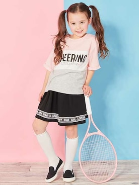 「アイテム（スカート）」を使った、マザウェイズさん（キッズ・120cm）の春コーディネート