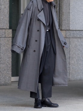 AURALEEのテーラードジャケット（グレー系）を使った人気ファッション