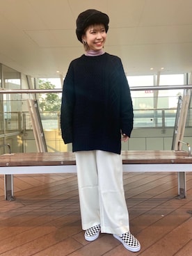 「INFIELDER DESIGN（インフィールダーデザイン）のアイテム」を使った、鈴木　優さん（レディース・152cm）の秋コーディネート