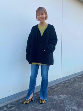 「PHILIPPE AUDIBERT（フィリップ オーディベール）の＜PHILIPPE AUDIBERT（フィリップオーディベール）＞メダルネックレス ∴（ネックレス）」を使った、鈴木　優さん（レディース・152cm）の冬コーディネート