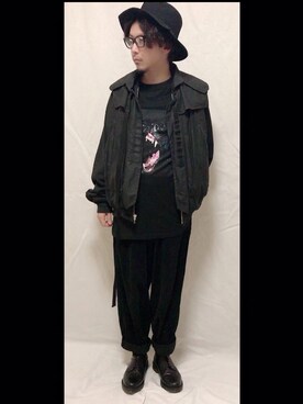 「アイテム（ブルゾン）」を使った、沓澤龍昇　くつざわたつのりさん（メンズ・168cm・30代）の秋コーディネート